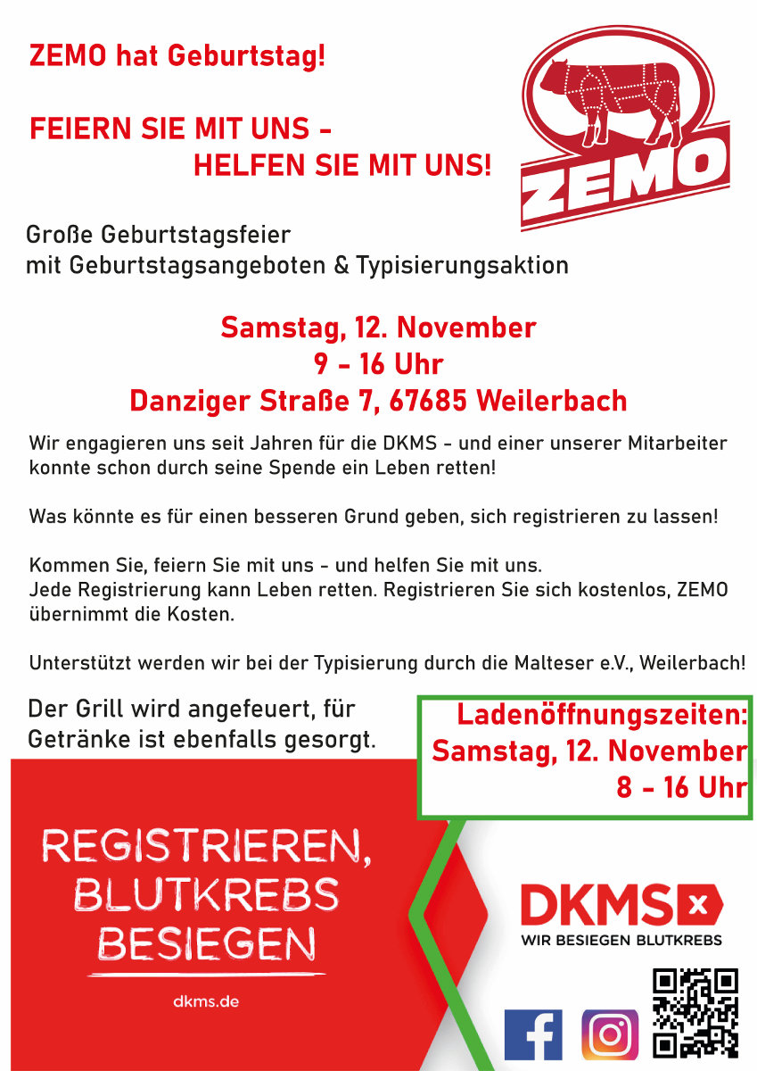 Feiern Sie mit uns - Helfen Sie mit uns!